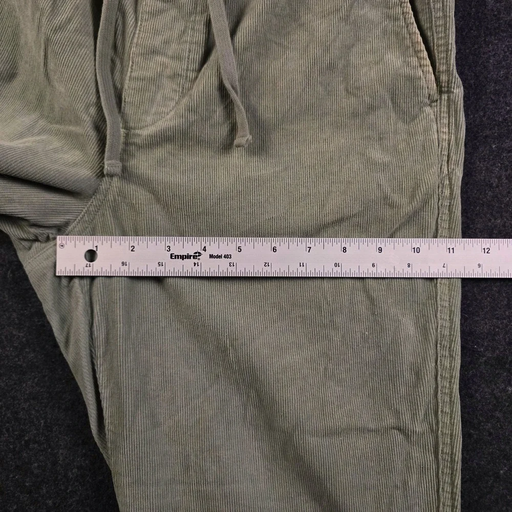 Todd Snyder Stretch Weekend Pants Corduroy Drawstring Elastic Green Men's XS